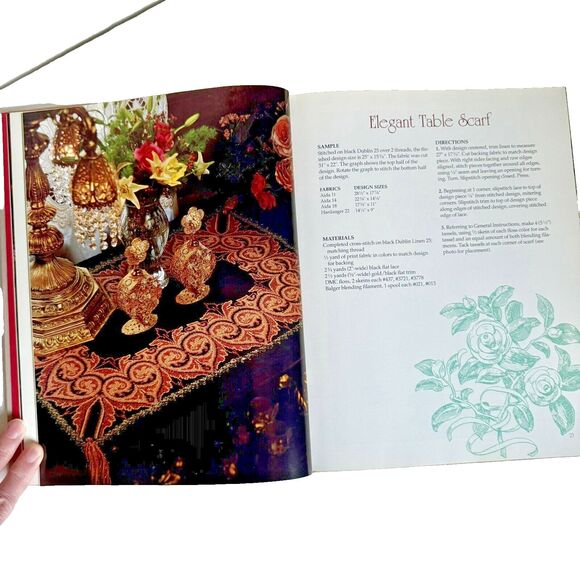 VICTORIAN CROSS STITCH BOOK By Vanessa-Ann's Hardcover Book 144pgs - Picture 4 of 6